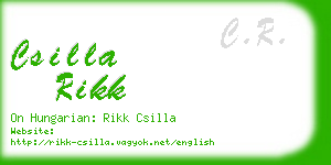 csilla rikk business card